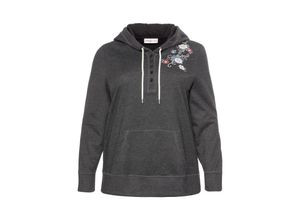 4061303081468 - Große Größen Sweatshirt mit Stickerei anthrazit Gr48 50