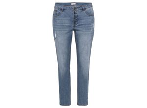 4061303092273 - Große Größen Boyfriend-Jeans mit Destroyed-Effekten blue Denim Gr44