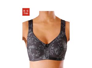 4061303277182 - Große Größen Entlastungs-BH schwarz-grau Gr120C