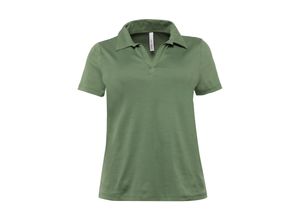 4061303491311 - Große Größen T-Shirt mit Polokragen khaki Gr44 46