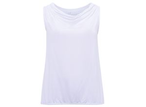 4061303547032 - Große Größen Top mit Wasserfallkragen und Gummibund weiß Gr58