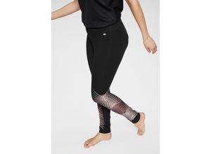 4061303555150 - Große Größen Leggings schwarz-apricot Gr46