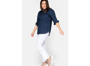 4061303761339 - Große Größen Gerade Stretch-Jeans LANA mit Used-Effekten white Denim Gr26