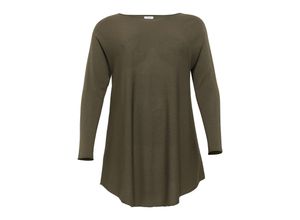 4061303763104 - Große Größen Pullover in Oversize-Form dunkelkhaki Gr44 46