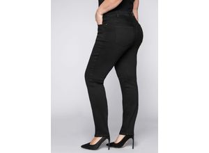 4061303768048 - Große Größen Skinny Stretch-Jeans mit Bodyforming-Effekt black Denim Gr100