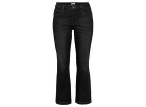 4061303825864 - Große Größen Stretch-Jeans mit ausgestellter Saumweite black Denim Gr44