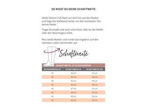 4061303854420 - Große Größen Weitschaftstiefel mit Stretch-Einsätzen braun Gr39