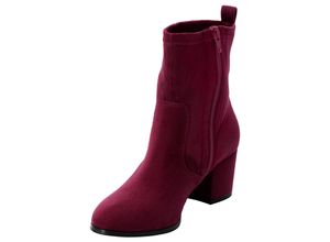 4061303854956 - Große Größen Stiefelette mit elastischem Schaft bordeaux Gr40