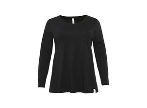 4061303999497 - Große Größen Langarmshirt in Ripp-Qualität schwarz Gr52 54