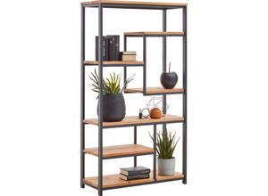 4061341322684 - Raumteiler NIEHOFF SITZMÖBEL braun (sw eiche) B85cm H158cm T36cm Massivholz Regale Regalsystem auch als Raumteiler nutzbar Balkeneeiche natur massiv