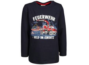 4061386198497 - SALT AND PEPPER - Langarmshirt HELD IM EINSATZ in navy Gr128 134