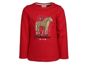 4061386198664 - Salt & Pepper - Langarmshirt PFERDEMÄDCHEN in lollipop red Gr92 98