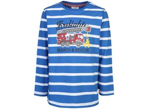 4061386241377 - Salt & Pepper - Langarmshirt SEARCH & RESCUE gestreift in bright blue Gr116 122