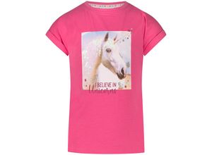 4061386276058 - SALT AND PEPPER - T-Shirt I BELIEVE IN UNICORNS in paradise pink Gr92 98