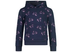 4061386303969 - Salt & Pepper - Kapuzen-Sweatshirt HORSE AOP in navy Gr104 110