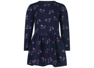 4061386308599 - Salt & Pepper - Langarmkleid THERMO - HORSES AOP in navy Gr92 98