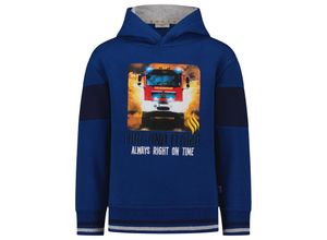 4061386311605 - Salt & Pepper - Kapuzen-Sweatshirt CHALLENGE - FIRE FLAME in space blue Gr92 98