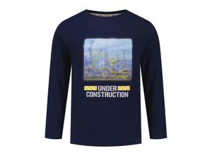 4061386313630 - Salt & Pepper - Langarmshirt CHALLENGE - UNDER CONSTRUCTION in true navy Gr92 98