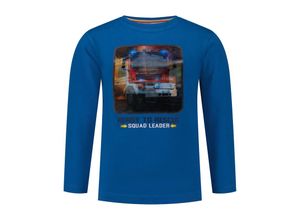 4061386314316 - Salt & Pepper - Langarmshirt FULL SPEED - FIRE TRUCK in alaska blue Gr92 98