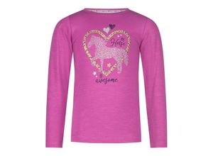 4061386315498 - Salt & Pepper - Langarmshirt GOOD TIMES - MY HORSE IS AWSOME in grape Gr92 98