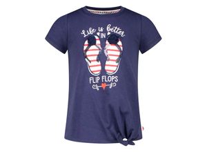 4061386336233 - Salt & Pepper - T-Shirt LIFE IS BETTER in true navy Gr116 122