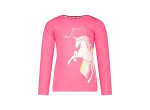 4061386337292 - SALT AND PEPPER - Langarmshirt UNICORN in paradise pink Gr92 98