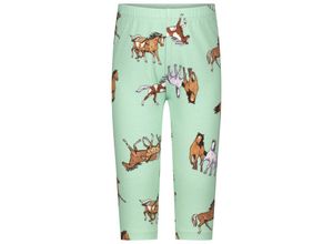 4061386339999 - SALT AND PEPPER - Capri-Leggings HORSES in balsam green Gr116