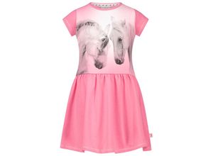 4061386341572 - SALT AND PEPPER - Kurzarmkleid DREAM HORSES in aurora pink Gr92 98