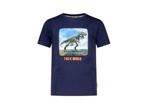 4061386347468 - SALT AND PEPPER - T-Shirt T-REX WORLD in true navy Gr98 104