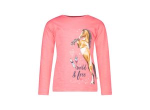 4061386348335 - Salt & Pepper - Langarmshirt WILD & FREE in camelia pink Gr122 128