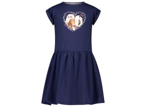 4061386348366 - SALT AND PEPPER - Kurzarmkleid PFERDEFREUNDE in true navy Gr98 104