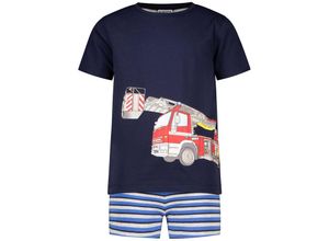 4061386348489 - SALT AND PEPPER - Schlafanzug FIRETRUCK kurz in navy Gr116 122