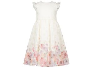 4061386351106 - Salt & Pepper - Kurzarmkleid FLOWER & DOTS in off white Gr128