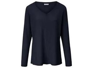 4061389005327 - V-Pullover aus 100% Premium-Kaschmir blau 42