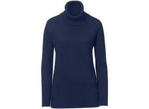 4061389072893 - Rollkragen-Pullover Modell Tamara Seide Kaschmir blau 36