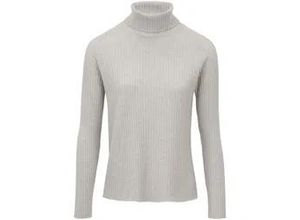 4061389088764 - Rollkragen-Pullover aus 100% Schurwolle-Merino grau 40