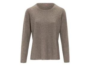 4061389097582 - Rundhals-Pullover aus Schurwolle und Kaschmir beige 36