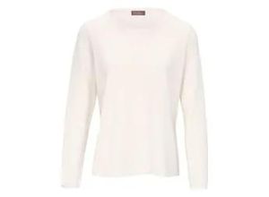 4061389097728 - Rundhals-Pullover aus Schurwolle und Kaschmir weiss 36