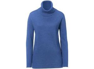 4061389183025 - Rollkragen-Pullover Modell Tamara Seide Kaschmir blau 36