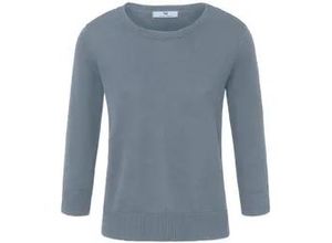 4061389188440 - Rundhals-Pullover aus 100% SUPIMA®-­Baumwolle blau 40