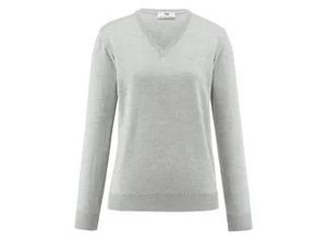 4061389189461 - V-Pullover aus 100% Schurwolle Pure Tasmanian Wool grau 46 4061389189461 - V-Pullover aus 100% Schurwolle Pure Tasmanian Wool grau 46