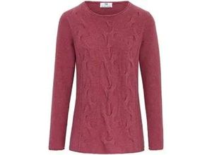 4061389216167 - Rundhals-Pullover aus 100% Schurwolle rosé 40