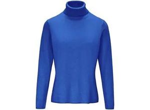 4061389217447 - Rollkragen-Pullover aus Schurwolle und Kaschmir blau 40