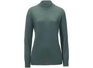 4061389228665 - Stehbund-Pullover Modell Sabrina Seide Kaschmir grün 36