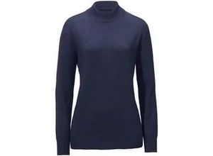 4061389228917 - Stehbund-Pullover Modell Sabrina Seide Kaschmir blau 50