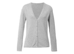 4061389228948 - Strickjacke aus 100% Premium-Kaschmir Modell Cora Cashmere grau 38