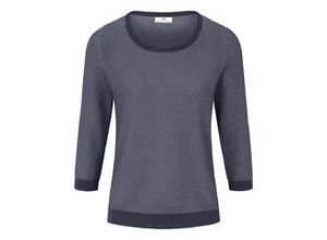 4061389229297 - Rundhals-Pullover aus 100% SUPIMA®-Baumwolle blau 38