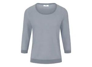 4061389229372 - Rundhals-Pullover aus 100% SUPIMA®-Baumwolle blau 38