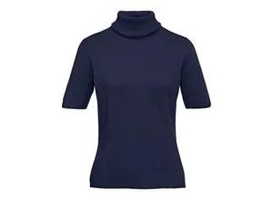 4061389229532 - Rollkragen-Pullover aus 100% Premium-Kaschmir Cashmere blau 38