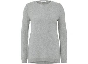 4061389232235 - Rundhals-Pullover aus 100% Premium-Kaschmir Cashmere grau 38